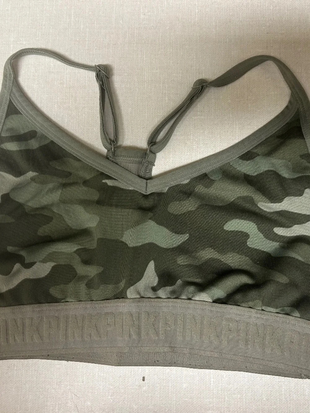PINK Victorias Secret Camo Athletic Bra